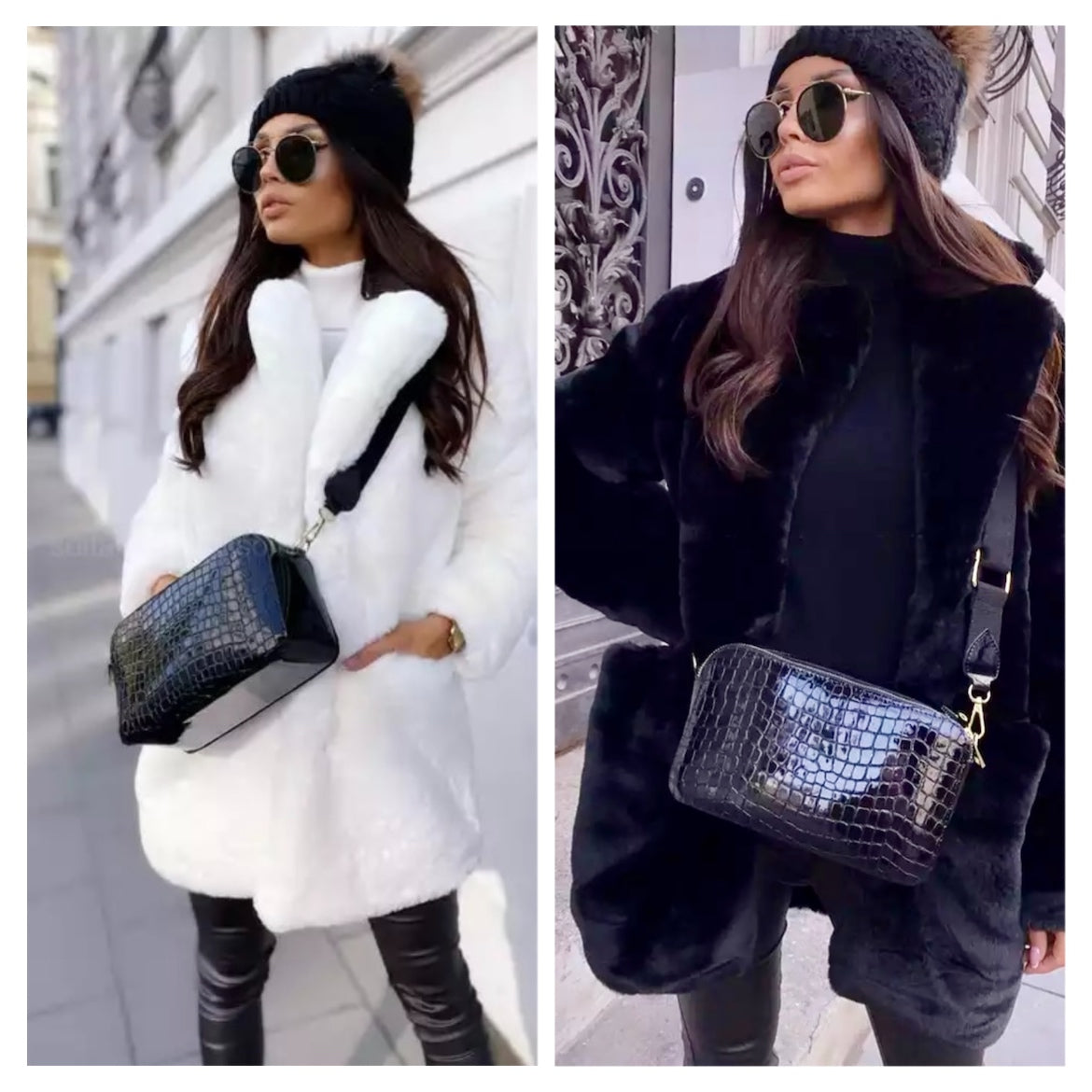 Cozy Faux Fur Super Soft Mid Length Jacket